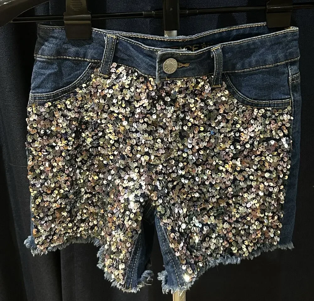 Justice Sequins Shorts Girls size 12